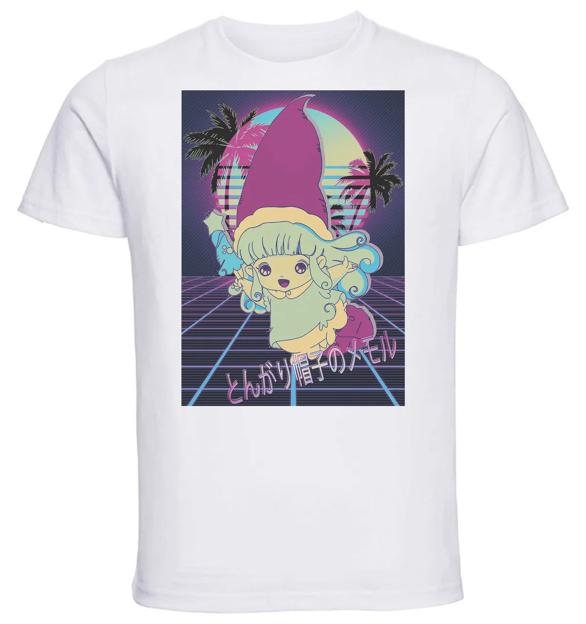 T-Shirt Unisex White Vaporwave 80s Style Memole Dolce Memole Memole