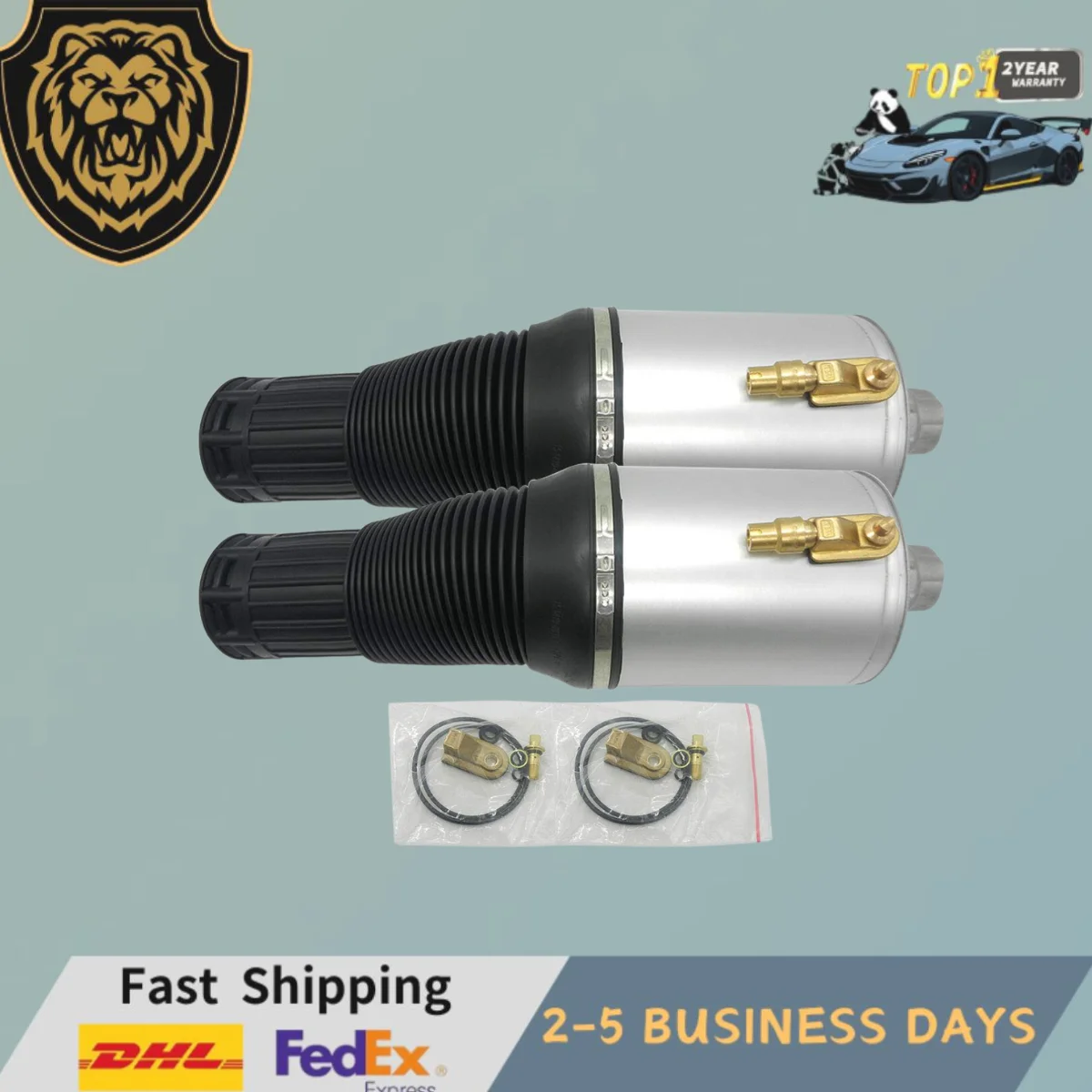 

2 x PCS 3D0616040 3D0616039 VW Phaeton Bentley Spur Front Air Shock Bag Suspension Air Spring Air Ride Air Strut