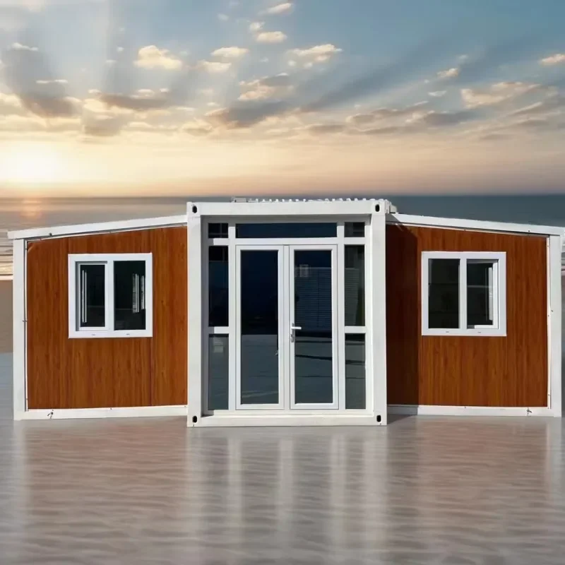 Customized 20 40 Foot Luxury Prefabricated Foldable Expandable Container House 3-in-1 Fold Prefabricated House