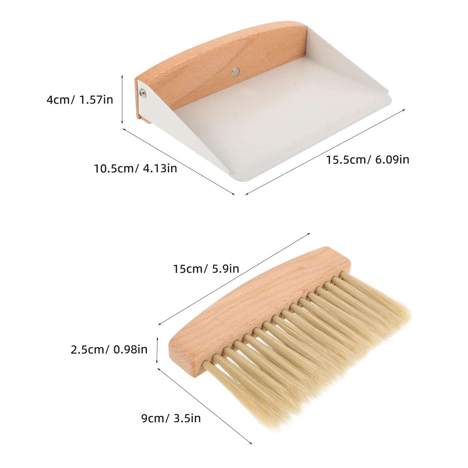 Mini Desktop Broom Dustpan Set High Grade Plastic Small Size Light Weight Easy Use Store Cleaning Kit Desktop Dust Dirt