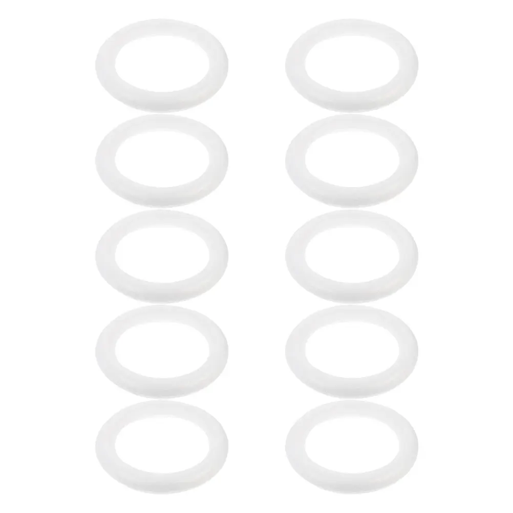 

10Pcs Foam Wreath Rings Round White Polystyrene Circles DIY Craft Supplies Christmas Decoration Base Wreath Hoop