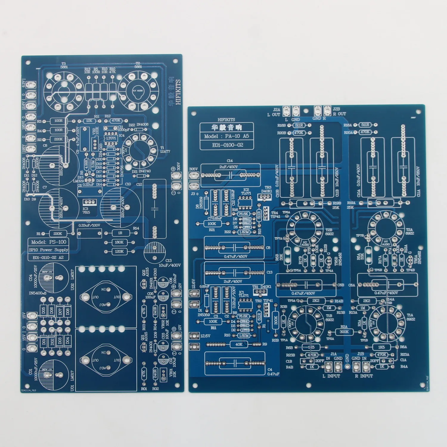 

HiFi ARC SP-10 6922 Vacuum Tube Preamplifier Board PCB With Power Supply