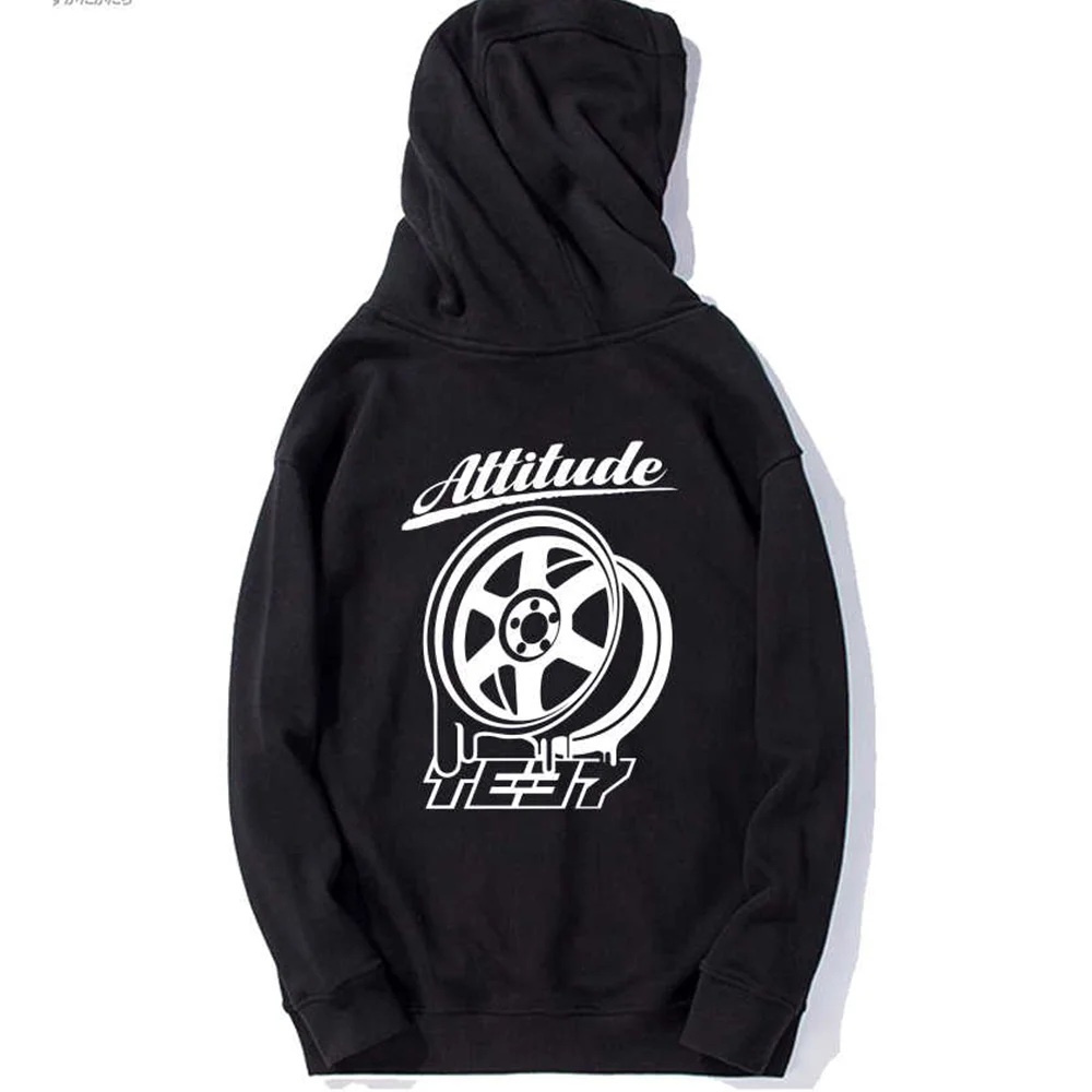 New Autumn and Winter Japan Modified Car JDM RAYS Wheel TE37SL Heavyweight Hoodie  Sweatshirt Print Outdoor Men Women Pullover