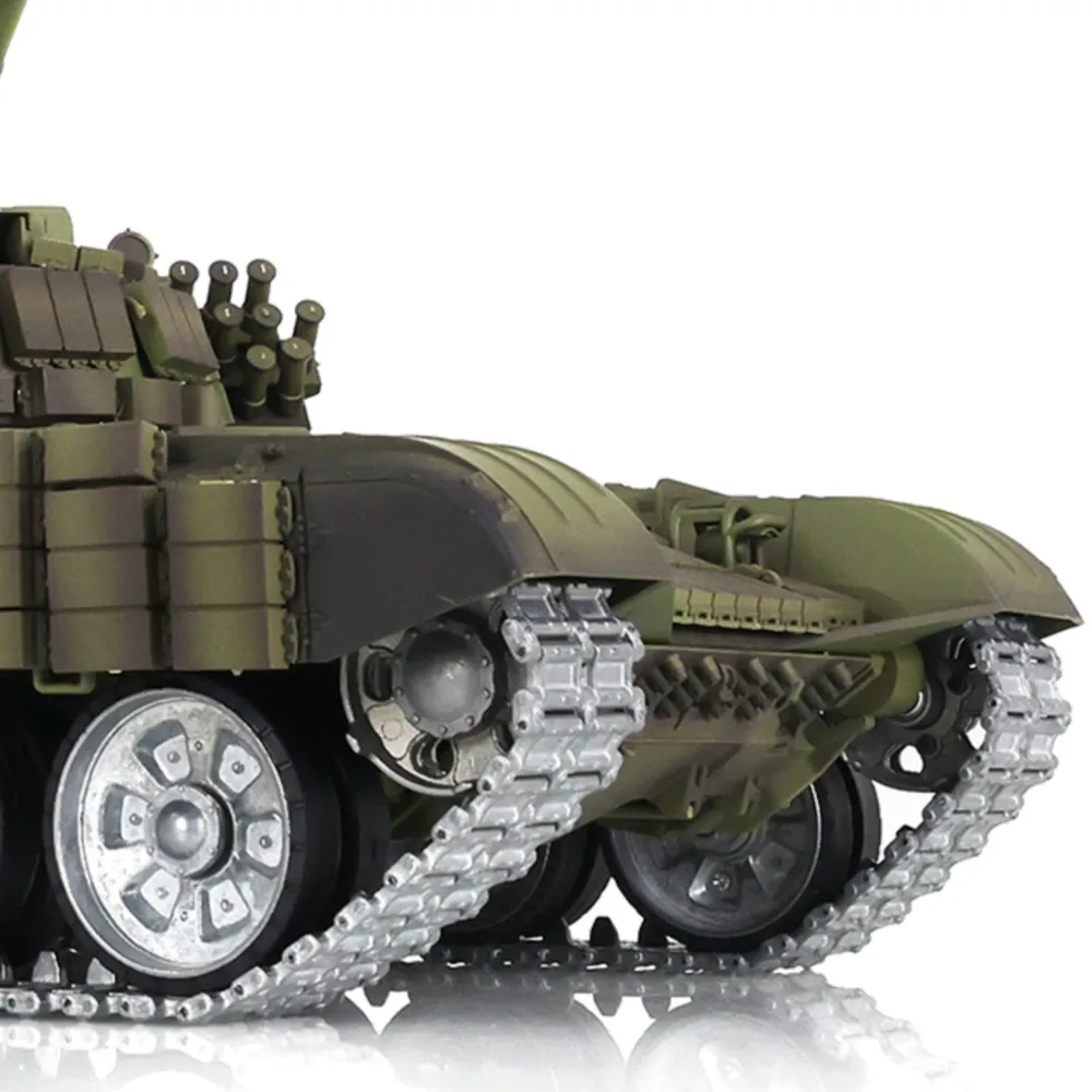 Tanque RC Heng Long T72 3939 360 °   Torreta Escala 1/16 TK7.0 Pistas de metal Enlaces Ojo rojo Coche con orugas inalámbricas Juguetes TH20577-SMT1