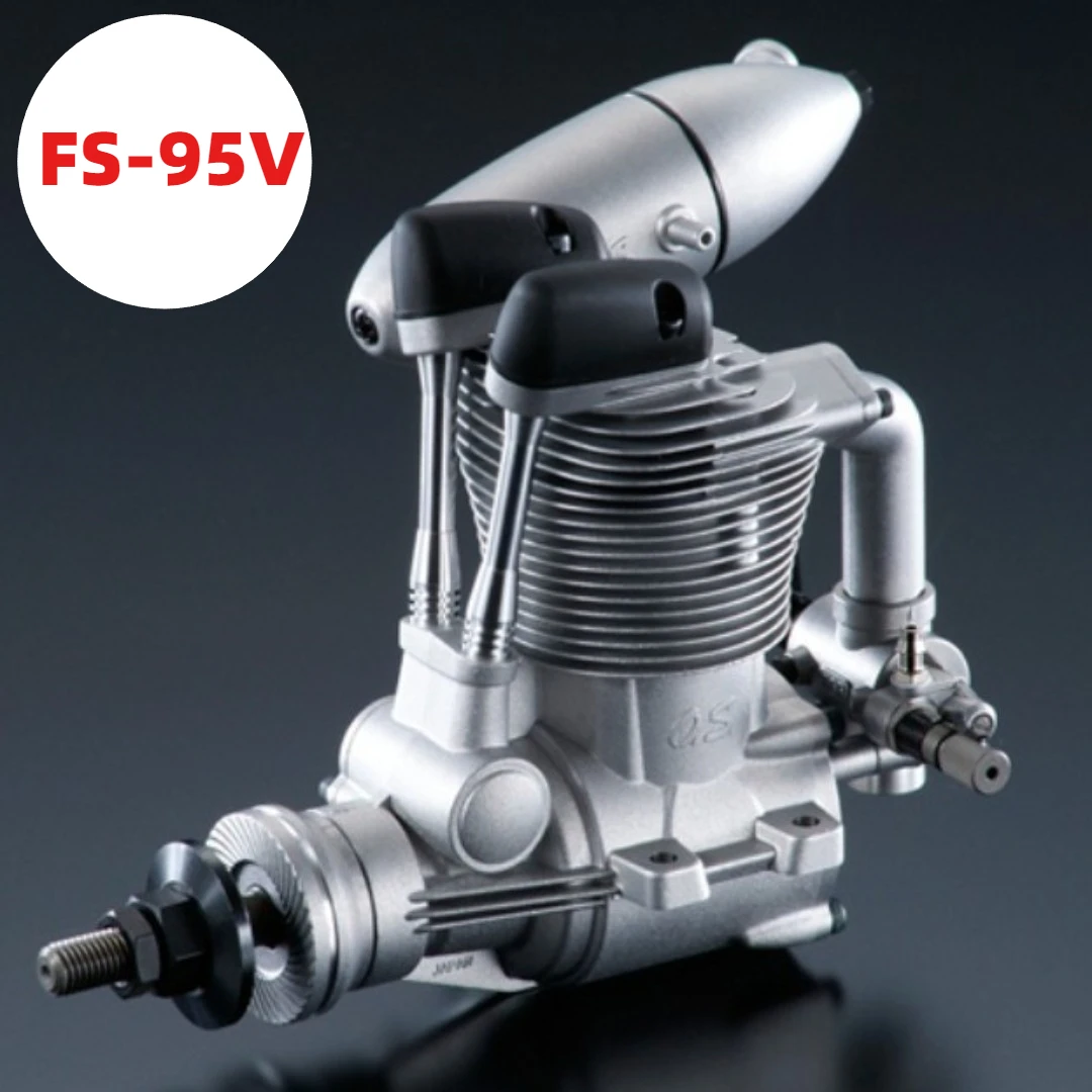 

OS New FS 95V Four Stroke Methanol Engine 15.95cc Displacement Used for Model Aircraft Fixed Wing Remote Control Airplanes