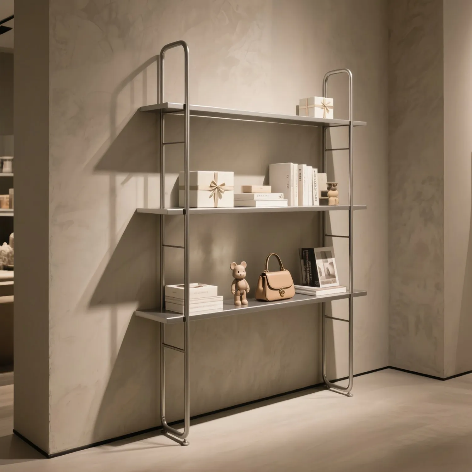 Display cabinets, shelves, cosmetic display racks, maternity and baby store storage racks, product display racks
