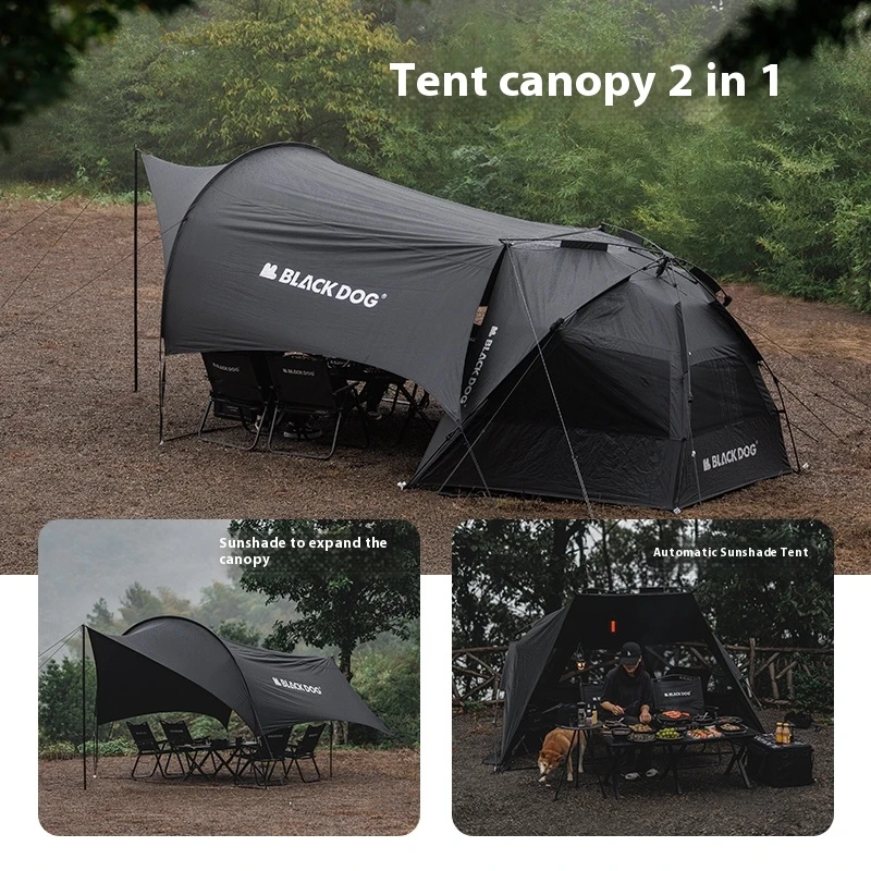 Naturehike BLACKDOG 自動テント キャンプ アウトドア ブラック