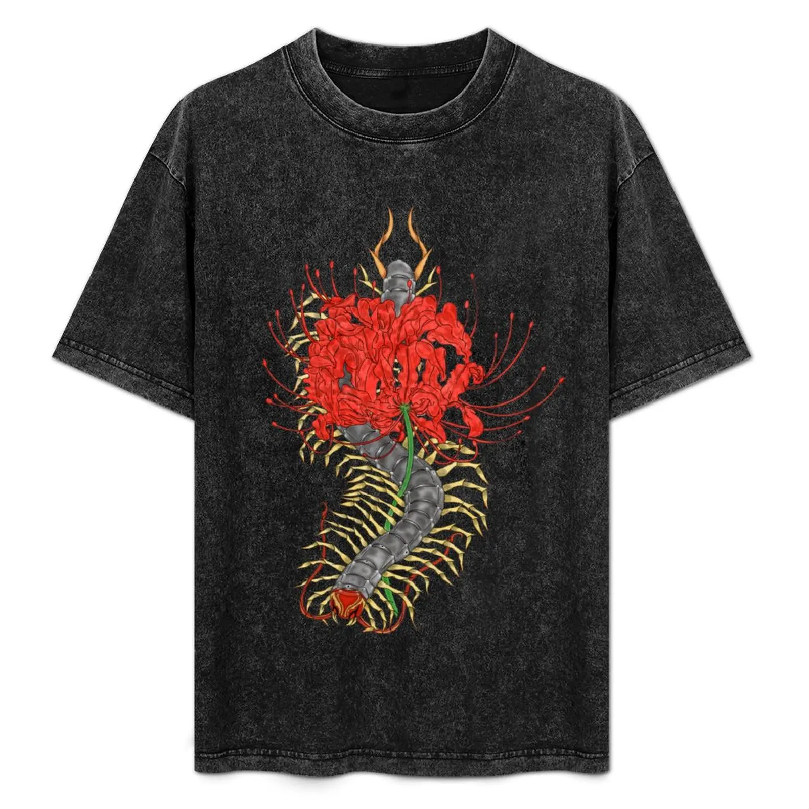 

Centipede Manjushage T-Shirt Plus Size Everyday Tee Shirt