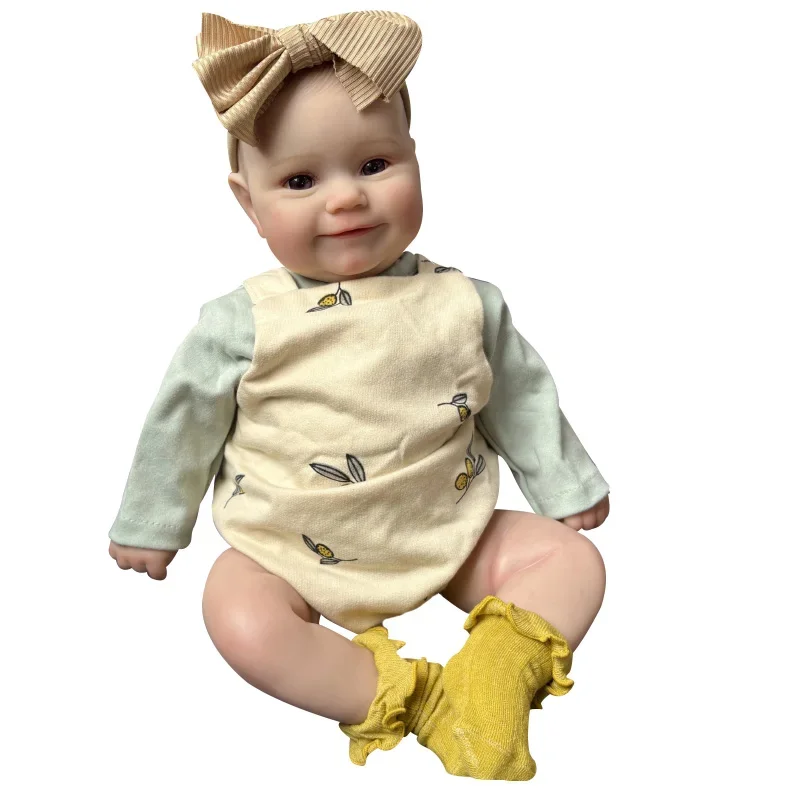 50CM Reborn Baby Doll Maddie Lifelike Doll Pelle 3D con vene visibili Muñecas Bambole per bambini dall'aspetto reale