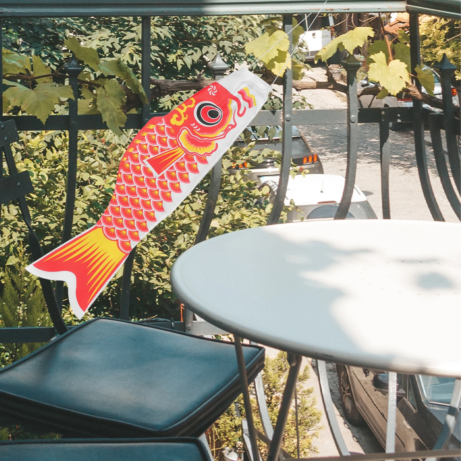 

3 Pcs Carp Streamer Decoration Japanese Fish Flag Banner Fabric Hanging Kite for Home