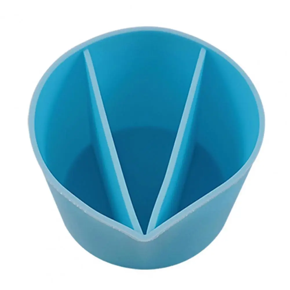 Waterdrop Shape Color Mixing Cup Blue Soft Silicone DIY UV Resin Color Measuring Cup