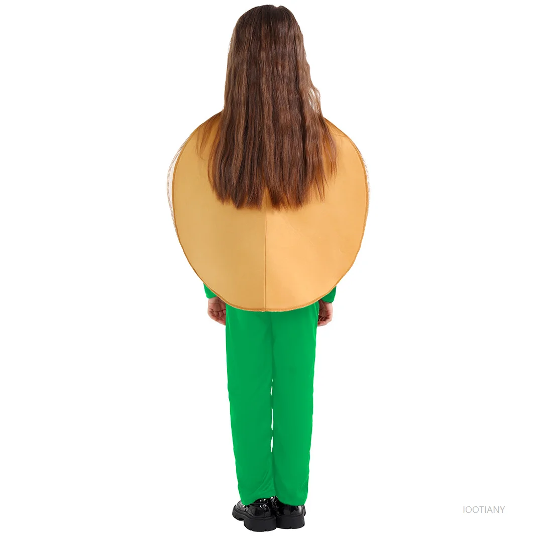 Kostum Clover Cosplay Anak Laki-Laki Koin Emas Keberuntungan Hari St. Patrick 2025 Festival Irlandia Set Wig Pertunjukan Panggung Anak Perempuan