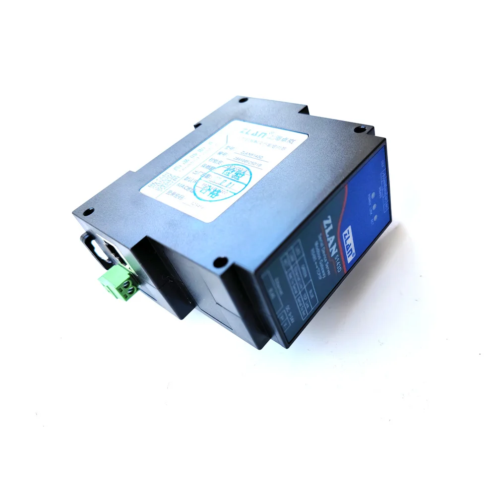 Zlan5143d Din Rail Rs485 Naar Ethernet Rj45 Converter Server Apparaat Modbus Rtu Tcp Gateway