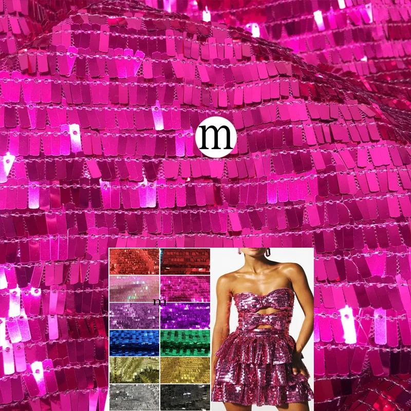 

Ткань с блестками — серебряные весы 3x9 мм для вечерней одежды, клубных нарядов и украшения обуви