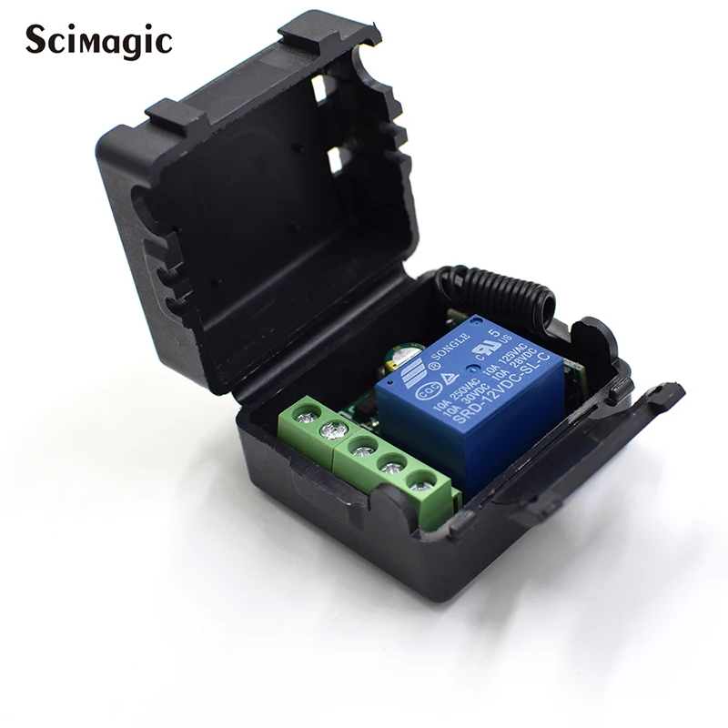 Universal Wireless Remote Control Switch DC 12V 24V 1CH Relay Receiver Module + RF 433 Mhz Transmitter Electronic Gate Diy