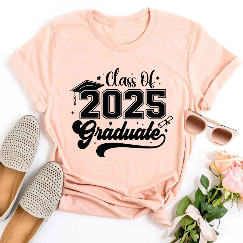 Class of 2025 Graduation Shirt Senior 2025 Graduation Women Clothing Graduation Gifts Vintage Clothes Gothic L