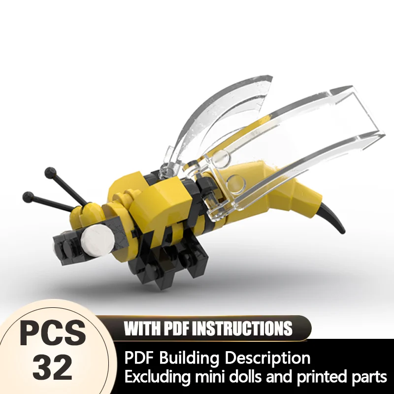 

Creators Animal Series Model MOC Building Bricks Small Insect Modular Technology Gifts Holiday Assemble Children Toys Suit
