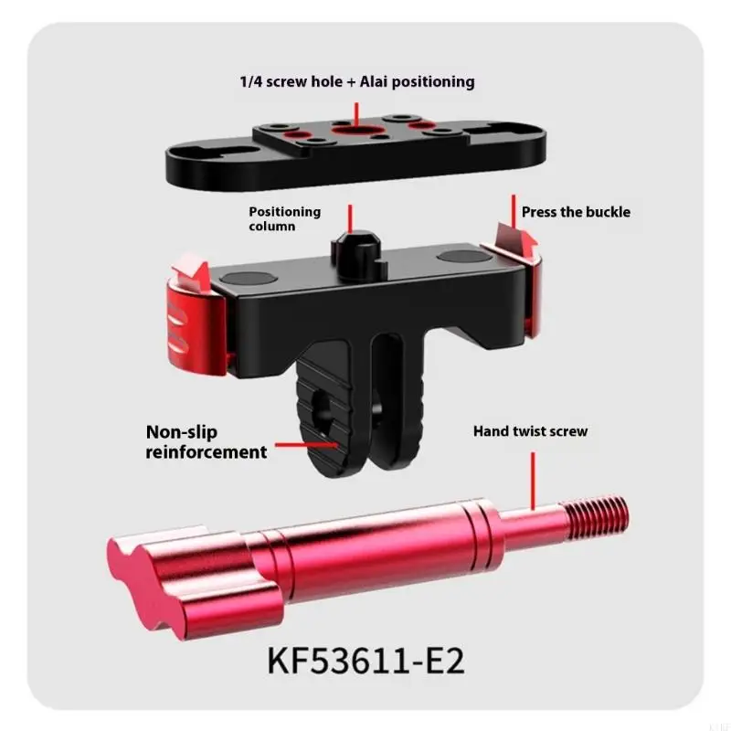 Soporte montaje rápido magnético para cámara de acción fijación segura - imagen 3