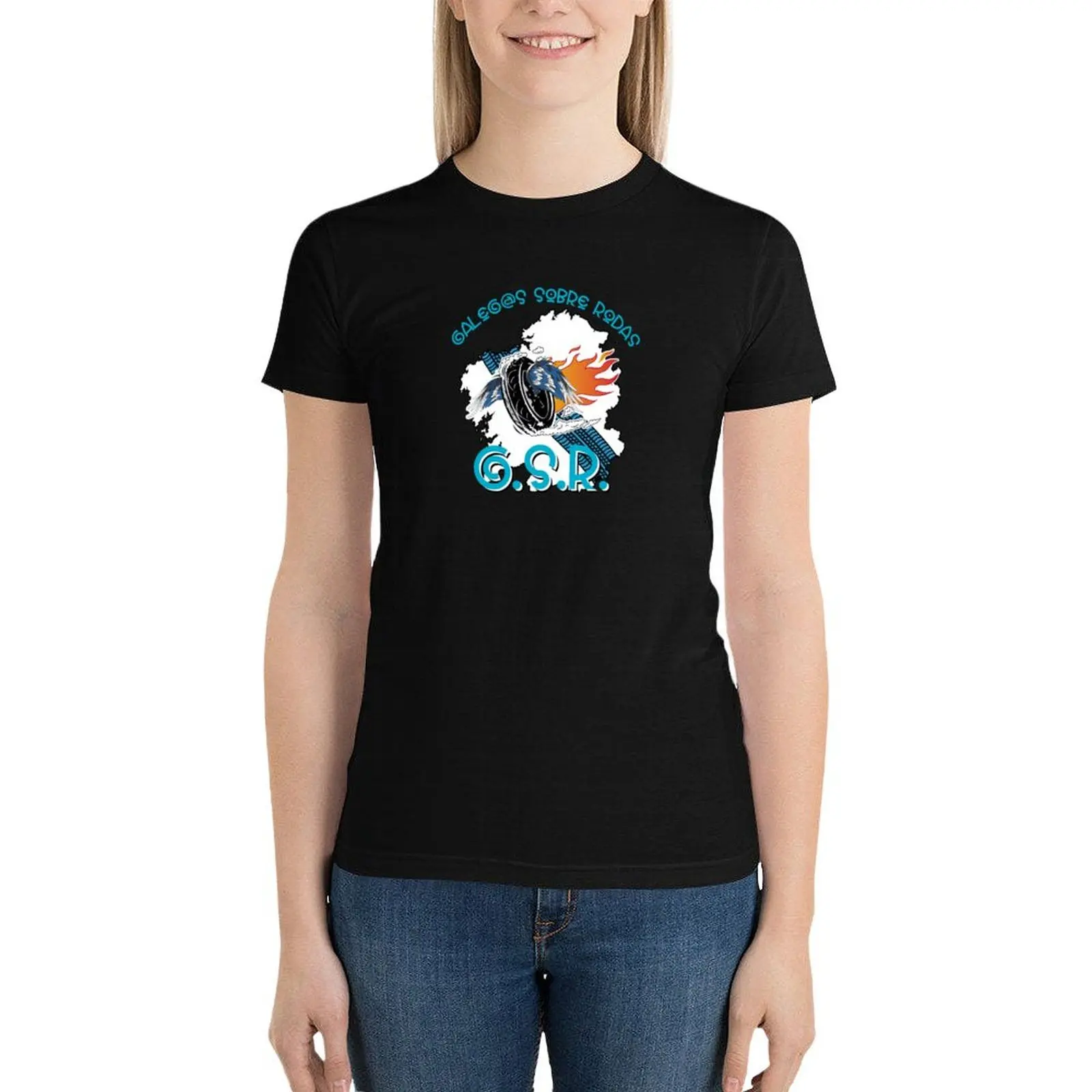 

GSR logo T-Shirt kawaii clothes cute tops graphics summer top t-shirt dress for Women graphic