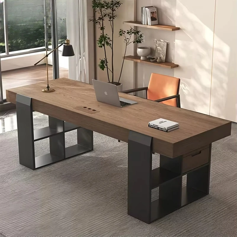 

Home Study Computer Durable Desktop Writing Desk Elegant Boss Desk