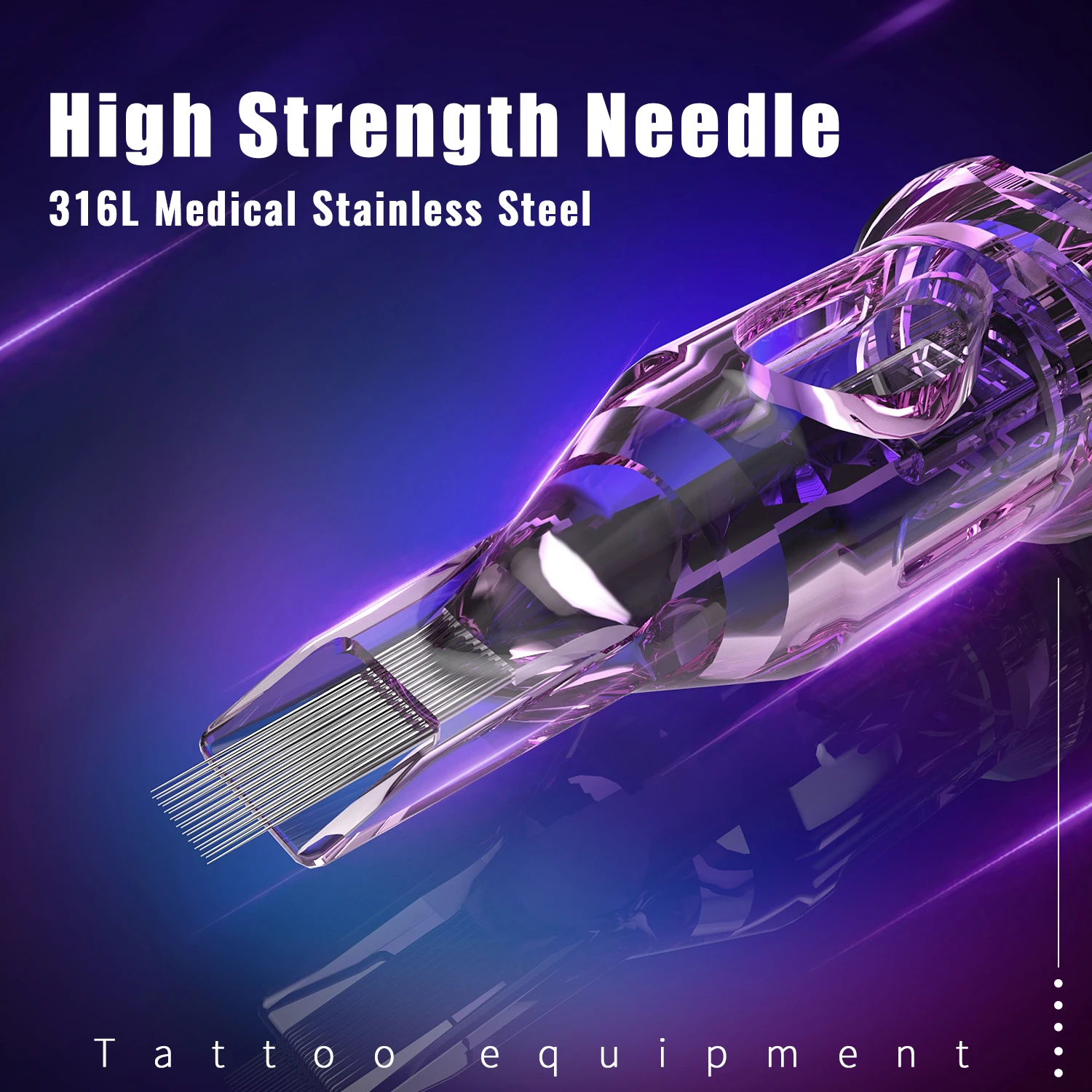 OFEYLE 10/20/100 قطعة إبر خرطوشة الوشم المهنية المختلطة مع خراطيش السلامة الغشائية إبرة الوشم القابل للتصرف