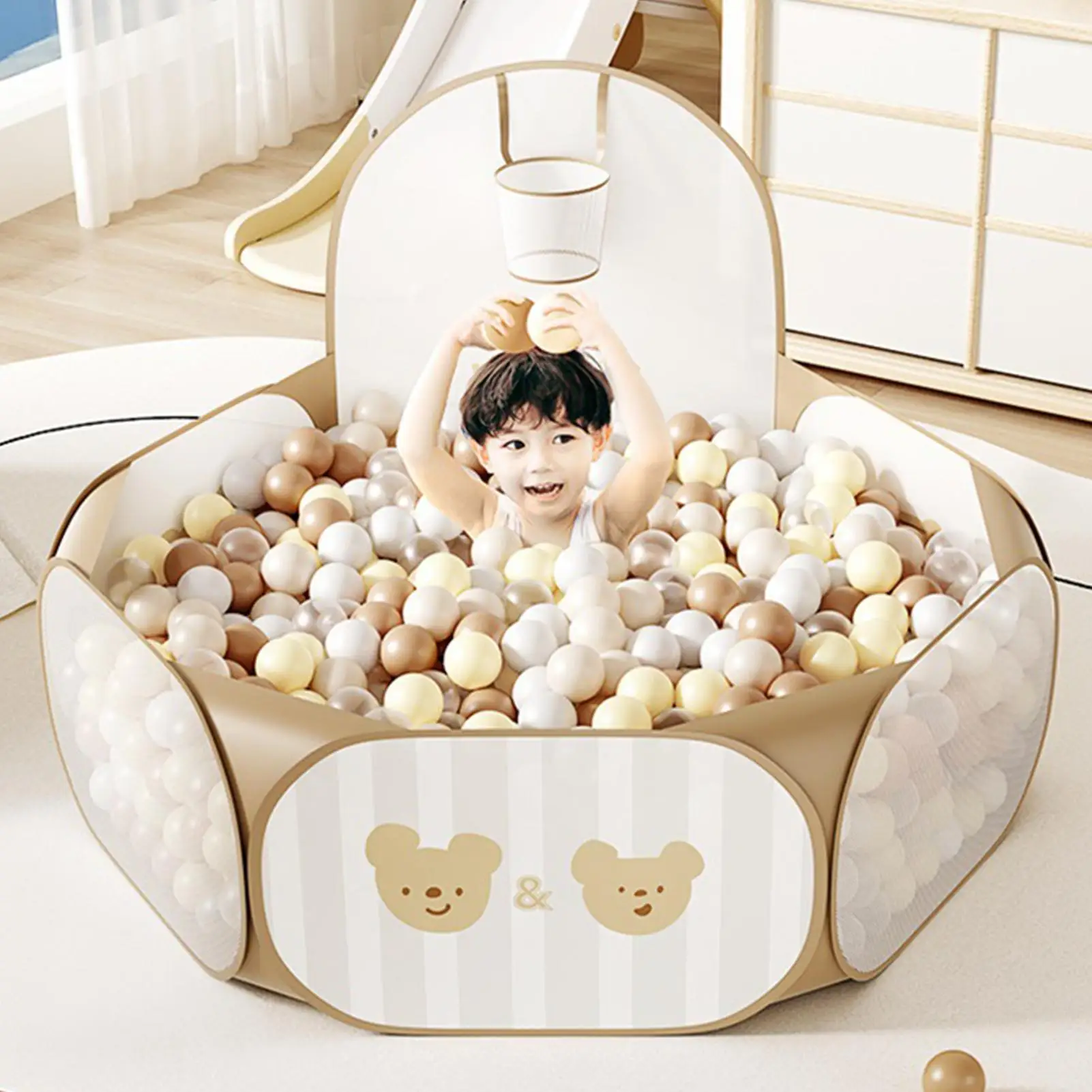 Box pieghevole per palline, tenda da gioco portatile, per bambini, per ragazzi e ragazze, per interni ed esterni, soggiorno, camera da letto, sala giochi, asilo nido