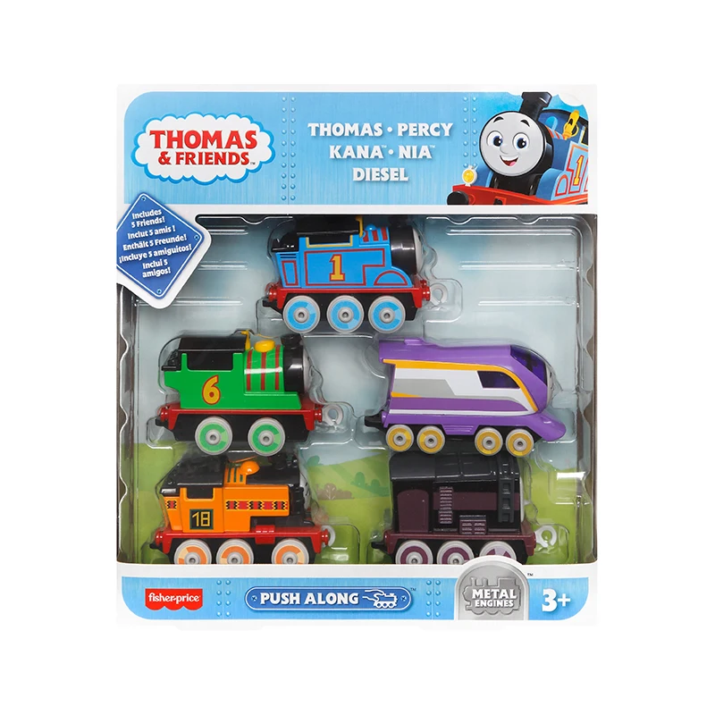 Original Thomas and Friends Teamwork Trackmaster Multi-role Combo Set Alloy Model Car Trains Toys for Children Diecast Gift Box