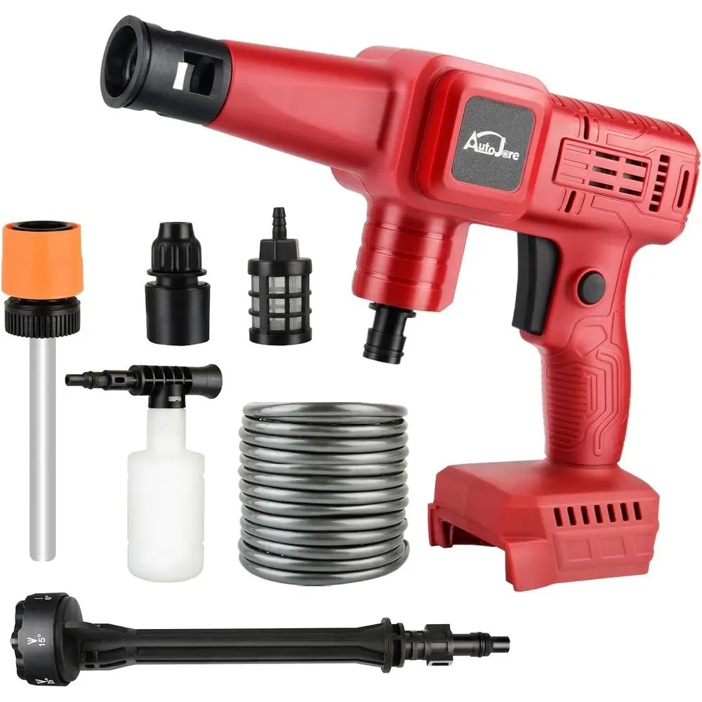 

Cordless Pressure Washer 880 PSI Portable Power Washer with 6 in 1 Nozzle for Car, Fence, Garden, Floor Cleaning (NO Battery)