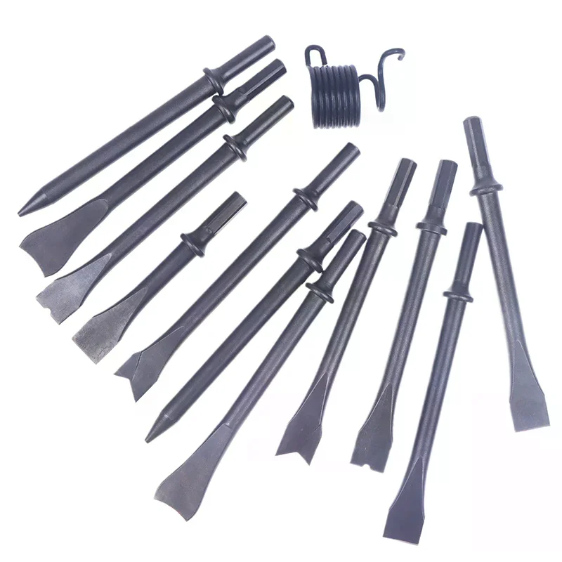 1PC Rugged Steel Air Chisel Head, Impact Pneumatic Hammer Set, Air Shovel Tool Kit