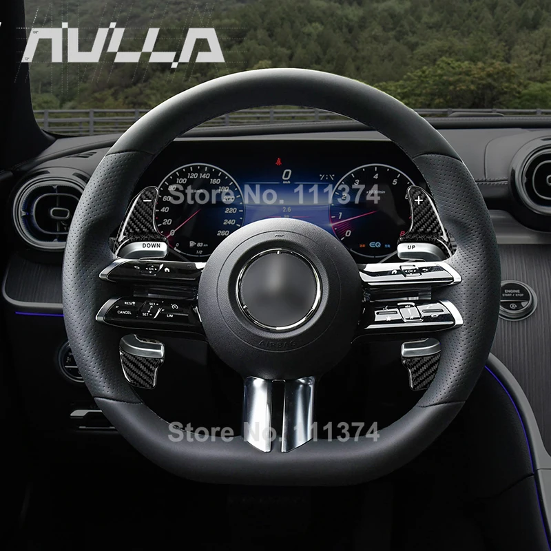 Real Carbon Fiber Paddle Shifters For Benz AMG E53 SL43 55 GLS63 GLE53 GT43 GLC W213 EQE EQS Sedan GLS 63 SUV GLE 53 GLE 63 - Image 2
