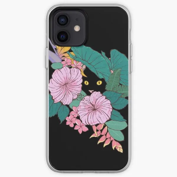 Hibiscus Iphone Tough Case  Phone Case Customizable for iPhone 11 12 13 14 Pro Max Mini X XS XR Max 6 6S 7 8 Plus Silicon Soft