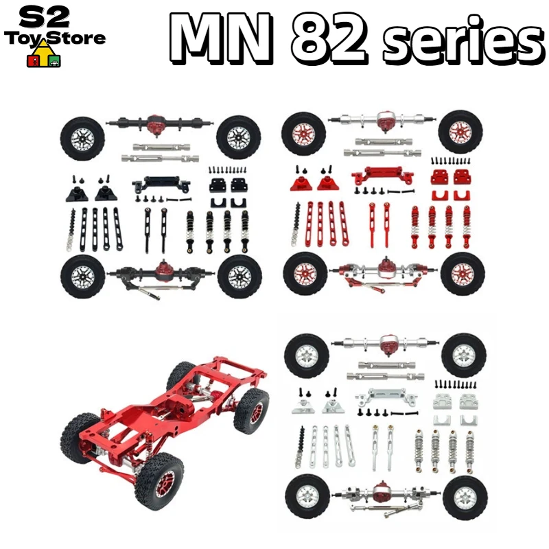 MN Full Metal Upgrade Kit For MN82 MN82T LC79 MN82S MN82Pro RC Off Road Crawler Truck Replacement Assembly Parts Set