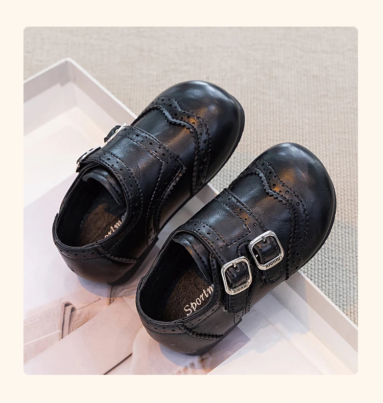 Kinder-Flachschuhe im Koreanischen Stil mit Runden Zehen, Kinderlederschuhe mit Weicher Sohle, 2026 Brandneue Mädchen-Freizeitschuhe, Rutschfest und Trendy – Detail 6