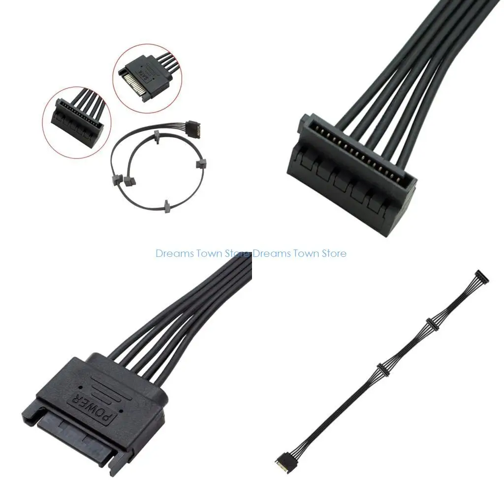 

HX6A 15pin Serial Port Hard Disk Power Supply Cable Splitter 1 to 3 / 4/ 5