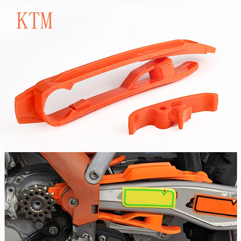 Направляющая маятника мотоцикла, слайдер цепи для KTM SX XC XCF SXF EXC EXCF для Husqvarna FC FE FS FX TC TE TX 2016-2021 Направляющая маятника мотоцикла, слайдер цепи для KTM SX XC XCF SXF EXC EXCF для Husqvarna FC FE FS FX TC TE TX 2016-2021