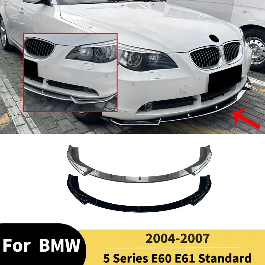 

Передний бампер, спойлер, сплиттер, детали для BMW 5 серии E60 E61, стандарт 2004 2005 2006 2007, автоматический диффузор, комплект кузова, тюнинг