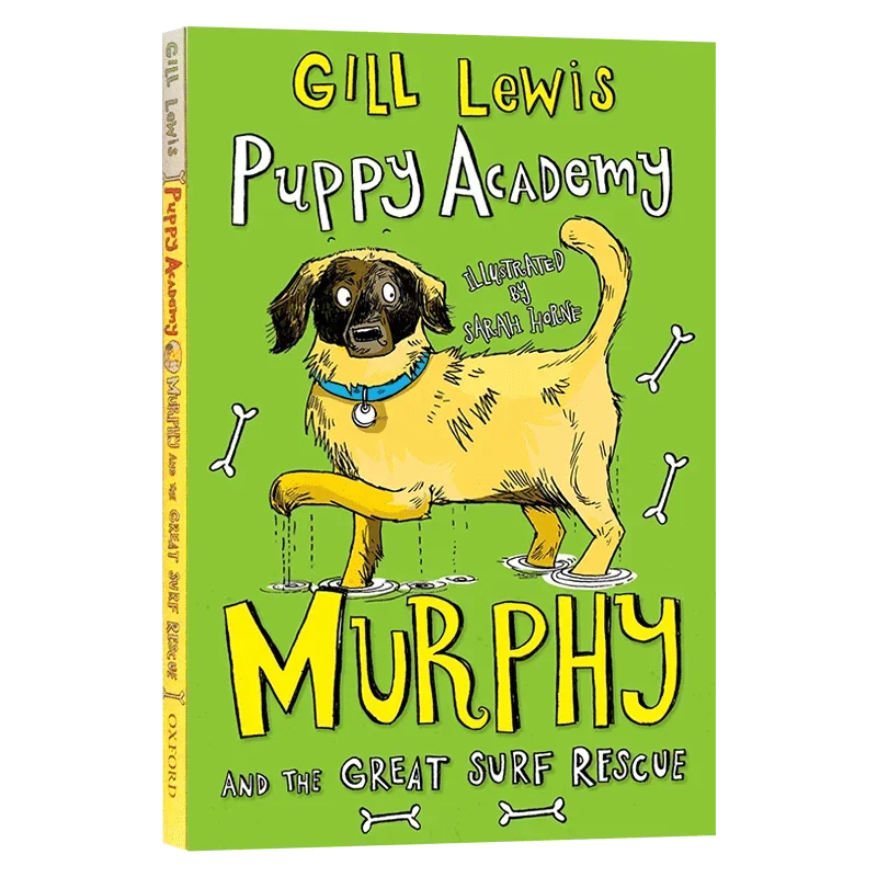 Puppy Academy 4 Murphy Surf Rescue Gill Lewis, Children's books aged 6 7 8 9 English books, Fairy tale novel 9780192739261