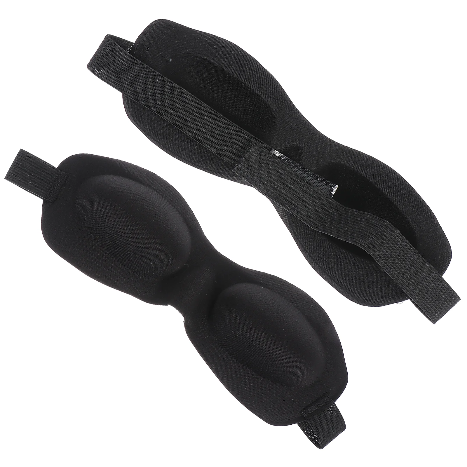 2 Pcs 3d Stereo Goggles Sleep Silk Mask Eyeglasses EVA Blindfold Breathable Patch Wedding Travel