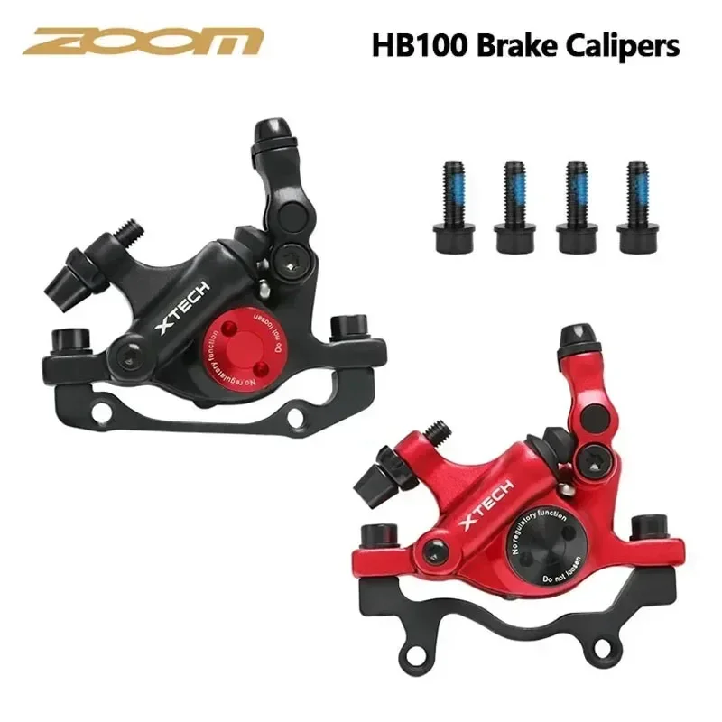 ZOOM HB-100 MTB Hydraulic Wire Pull Oil Disc Clamp  Hydraulic piston two-way brake Bicycle Brake Bicycle Calipers Set