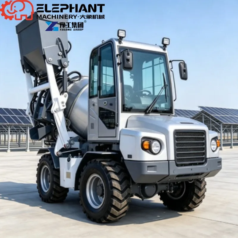 Mini Automatic Mobile 1.5m³ Self Loading Concrete Mixer Truck For Building Construction Projects