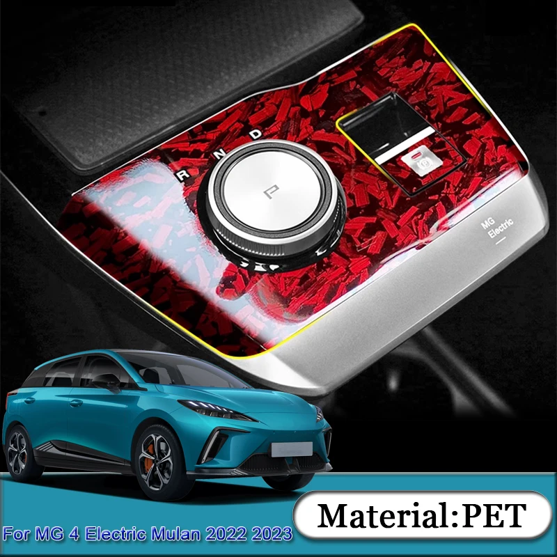 

For MG 4 Electric Mulan EV 2022 2023 Car Sticker Windows Contol Inner Door Gear Panel Decoration Protective Film Car Accessories