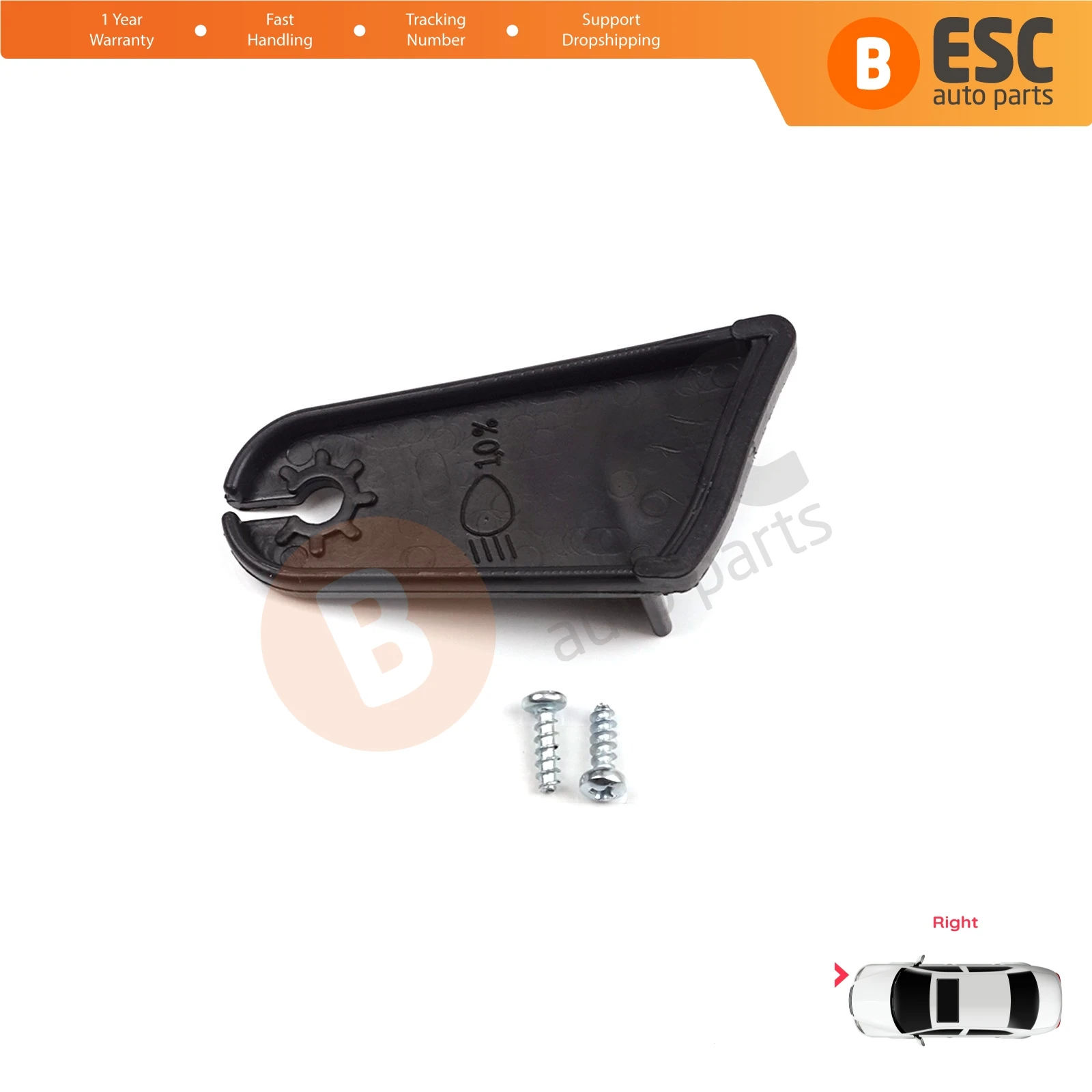 EHL543 Headlight Holder Mount Repair Bracket Tab Set Right Side for Ford Focus DA MK2 2.5 2008-2011 Facelift 8M5113100CD