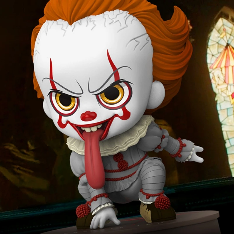 Original auf Lager Hottoys Cosbaby COSB684-COSB686 Pennywise It Film 11CM Charakter Modell Sammlung Chibiart Puppe Geschenke Spielzeug