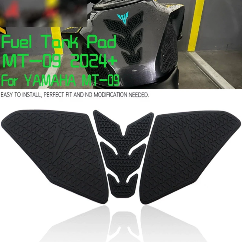 

Motorcycle Kneepad Fuel Tank Protection Sticker Pads Anti Slip Protector Side Rubber Stickers For Yamaha MT09SP 2024-2025 years