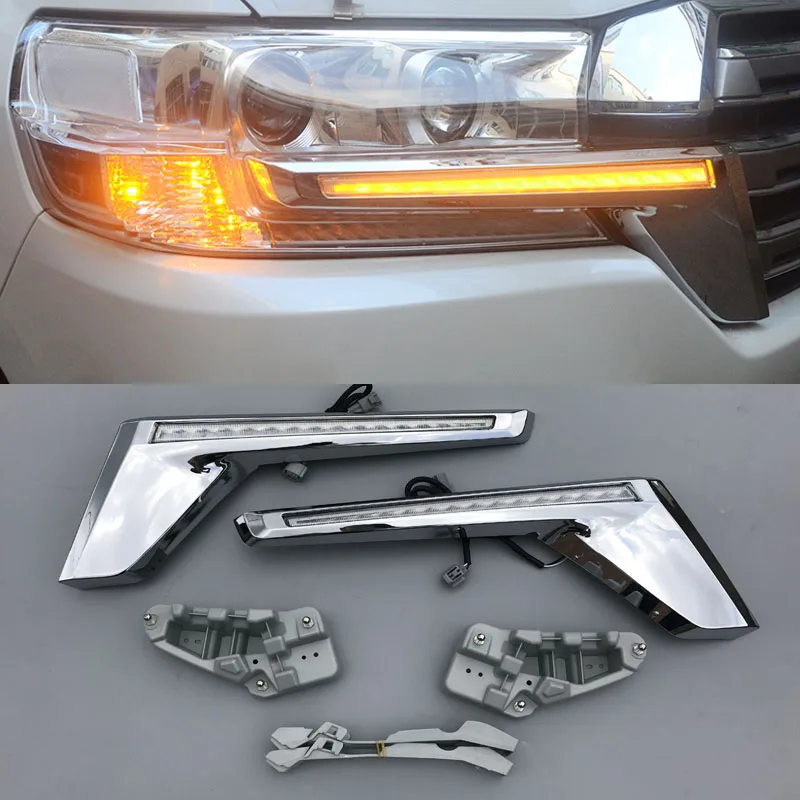 

Car Front LED Flowing Turning Light Lamp for Land Cruiser 200 FJ200 LC200 2016 2017 2018 Accessories