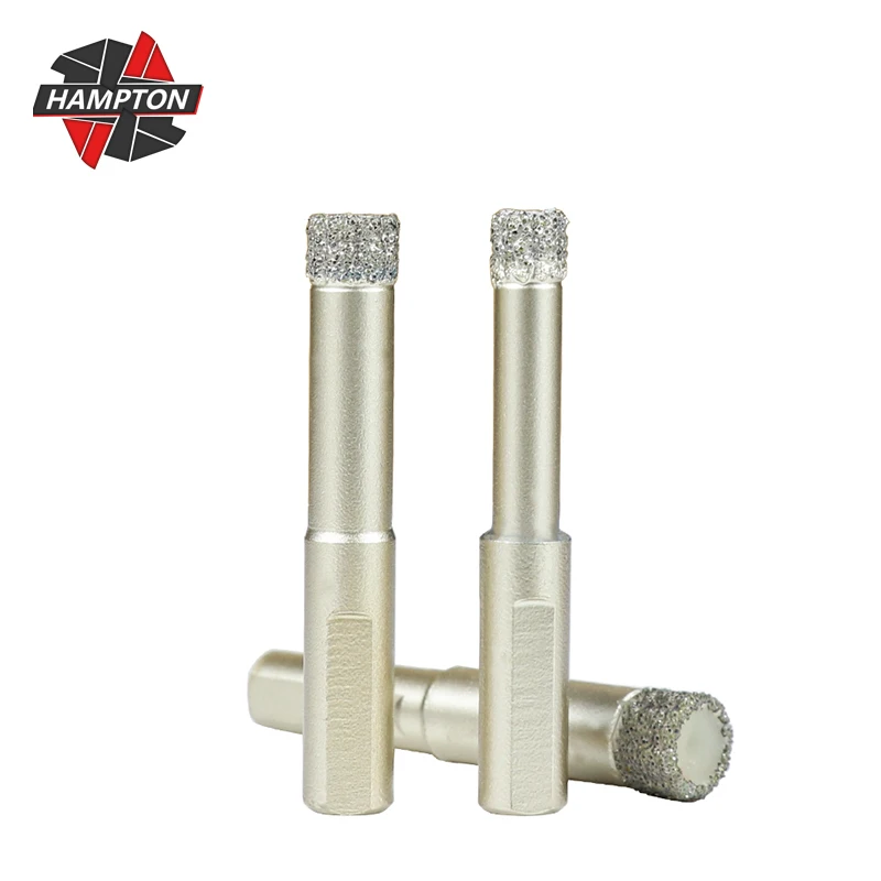 HAMPTON Diamond Drill Bit 6/8/10/12/14mm Tile Hole Saw Cutter For Glass Marble Granite Brick Tile Ceramic Concrete Drilling