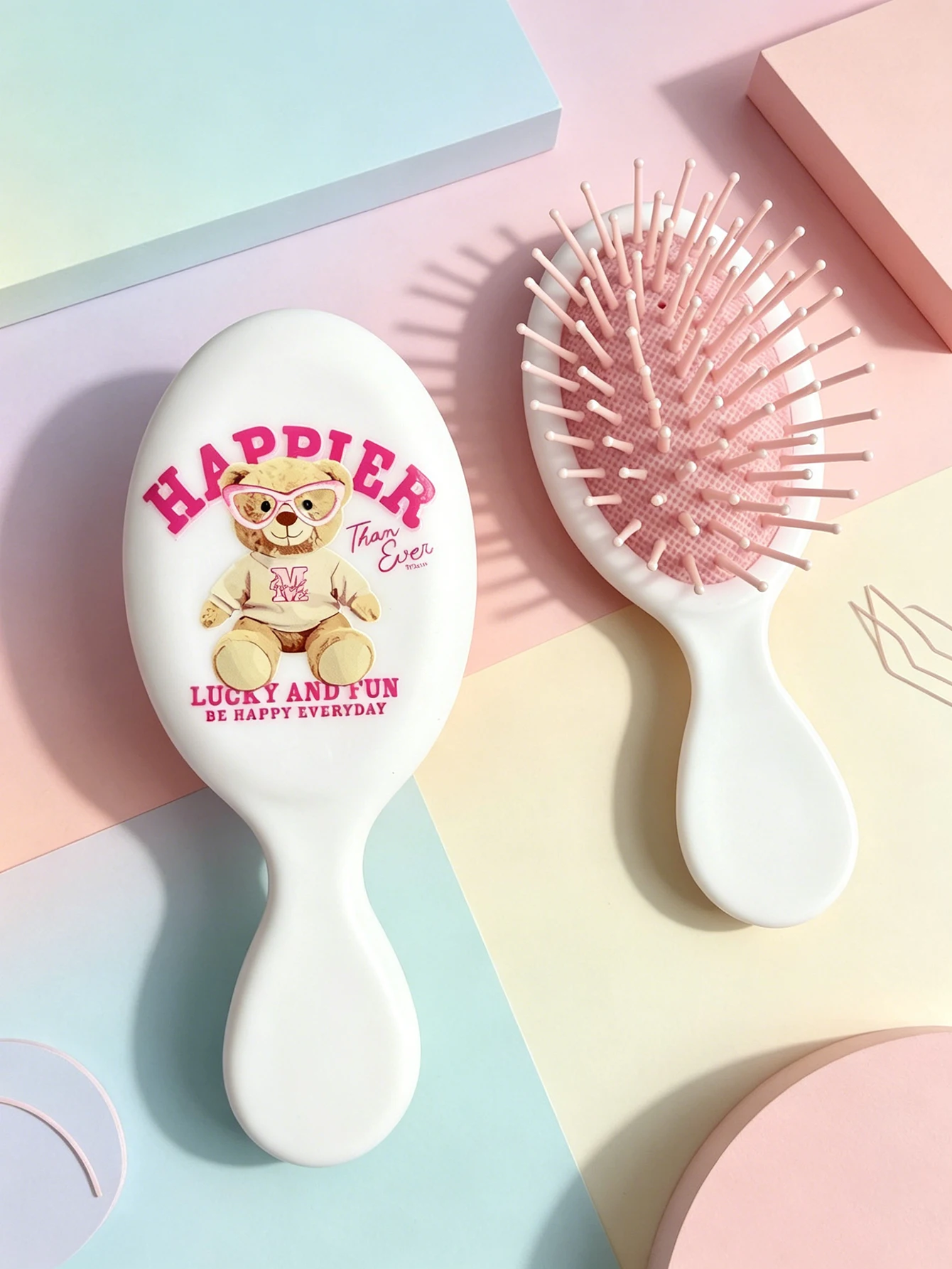 1 Piece Printed Mini Airbag Comb, Colorful Massage Comb, Suitable for All Hair Styles Including Curly, Straight, and Others
