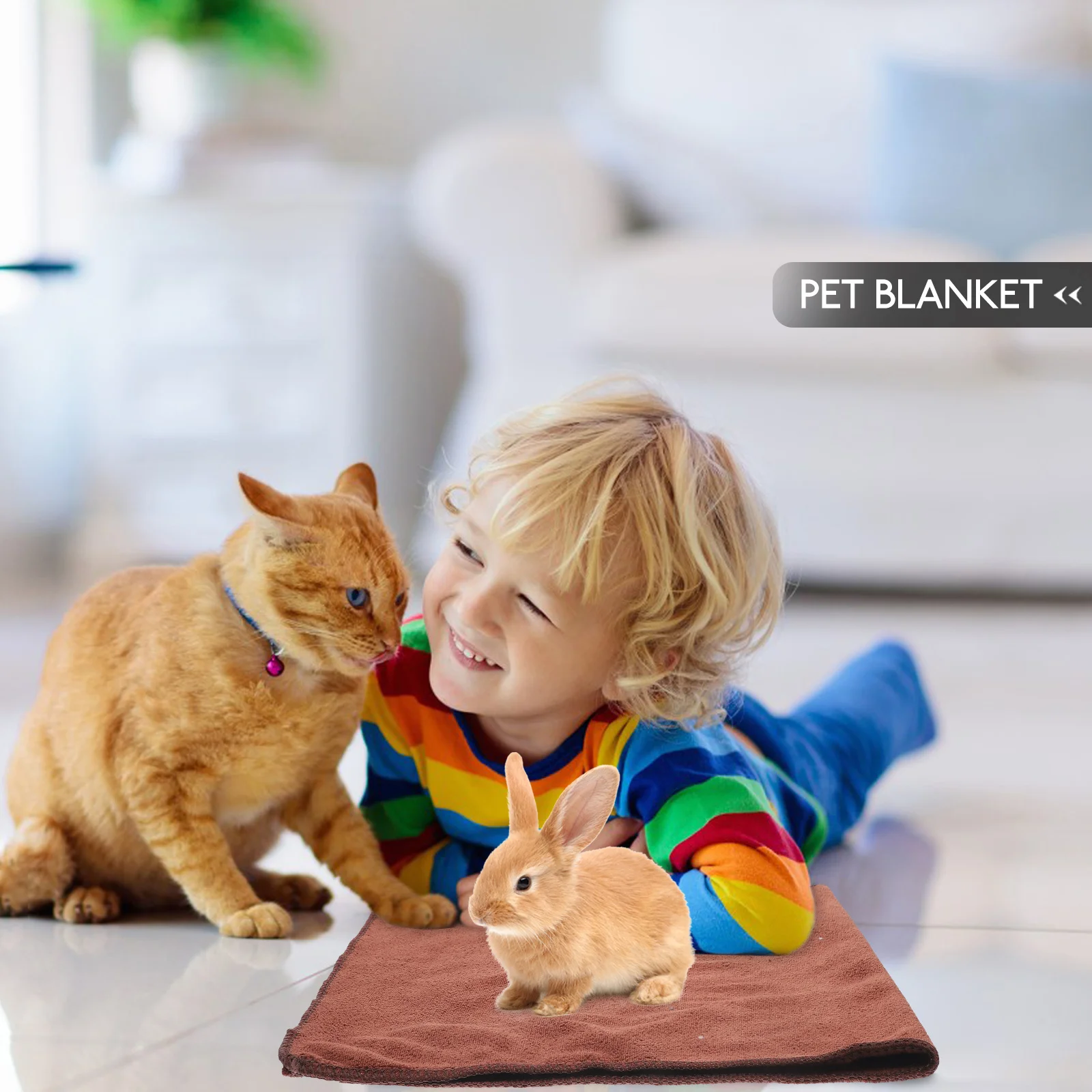 

5 Pcs Blanket Pet Puppy Blankets Washable Small for Pets Lining Animal Bedding Mats Warm Sleep Animals Sleeping