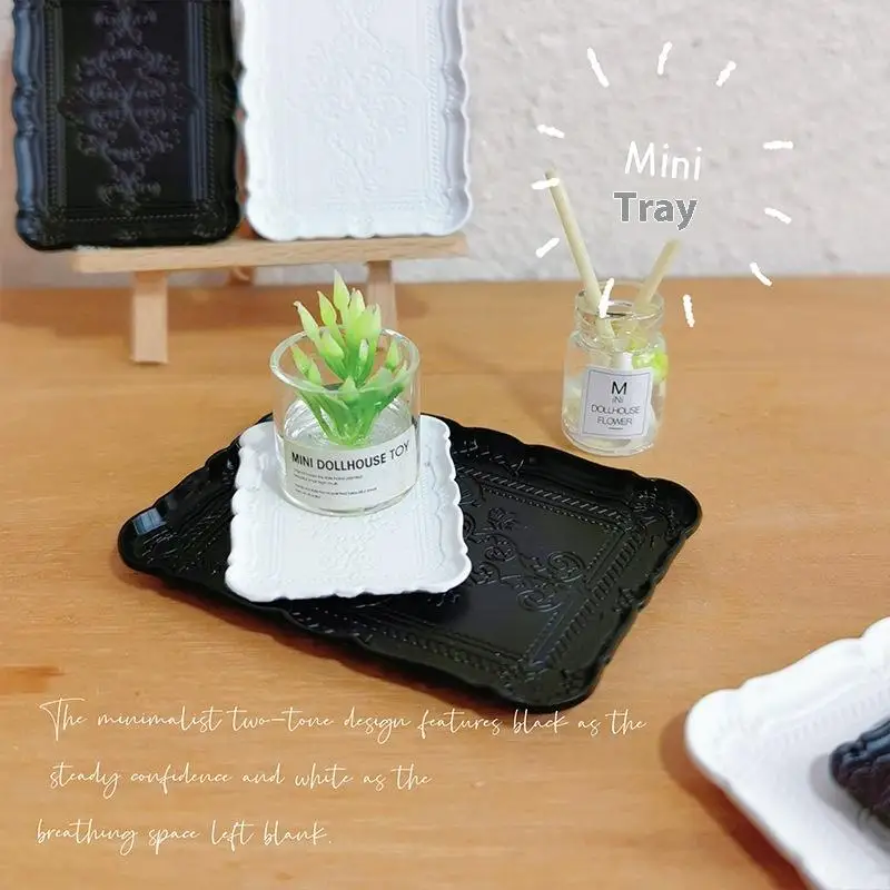 1 pz simulazione casa delle bambole mini modello in rilievo piatto piatto cibo piatti cucina stoviglie decorazione accessori casa delle bambole giocattoli