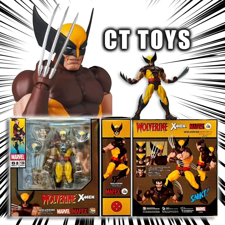 Pre sale Ct Toys Mafex 138 Wolverine Deadpool Movie Action Figure Logan Figurine Doll Model Collection Statue Toy Christmas Gift